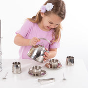 Stainless Steel Tea Set with Storage Stand N9