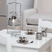 Stainless Steel Tea Set with Storage Stand N9