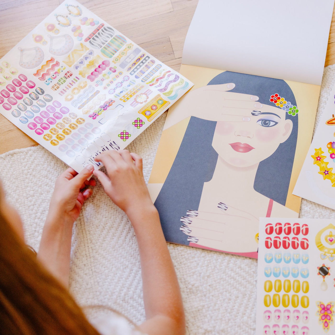 Sticker Pad - Jewelry & Nails Glitter Collection O1