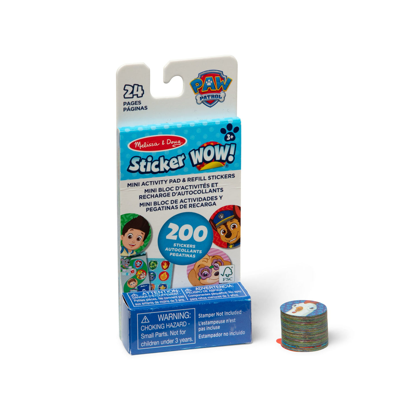 Sticker WOW!® Mini Activity Pad & Refill Stickers - PAW Patrol (200+ Stickers, Stamper Not Included) Z9