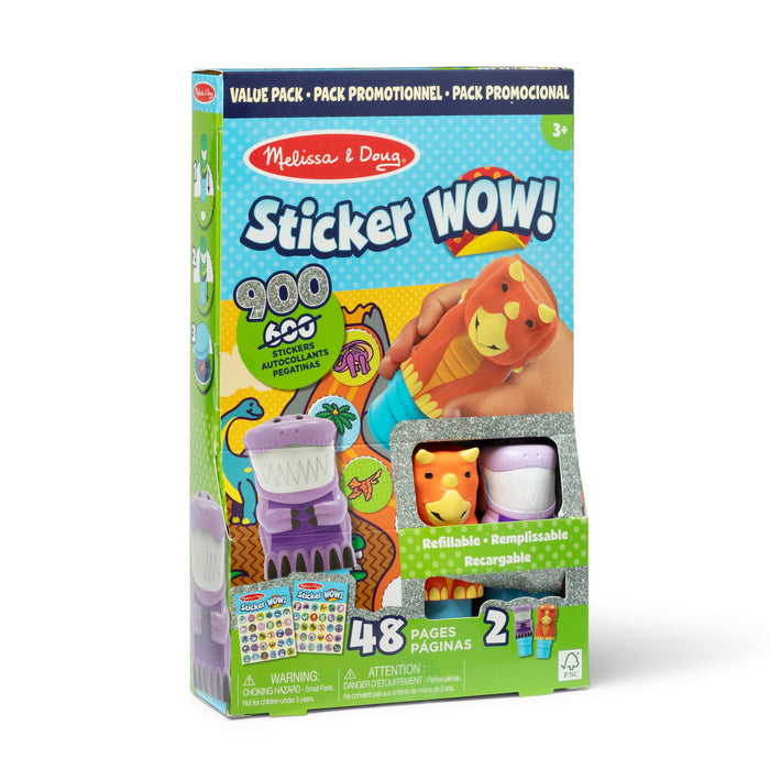 Sticker WOW!™ Activity Pad & Sticker Stamper Value Pack - Dinosaur O6