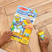 Sticker WOW!™ Bulldozer Bundle: Activity Pad & Sticker Stamper + Mini Activity Pad and 200 Refill Stickers Y7