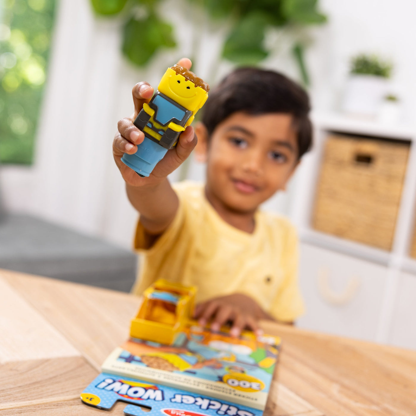 Sticker WOW!™ Bulldozer Bundle: Activity Pad & Sticker Stamper + Mini Activity Pad and 200 Refill Stickers Y7