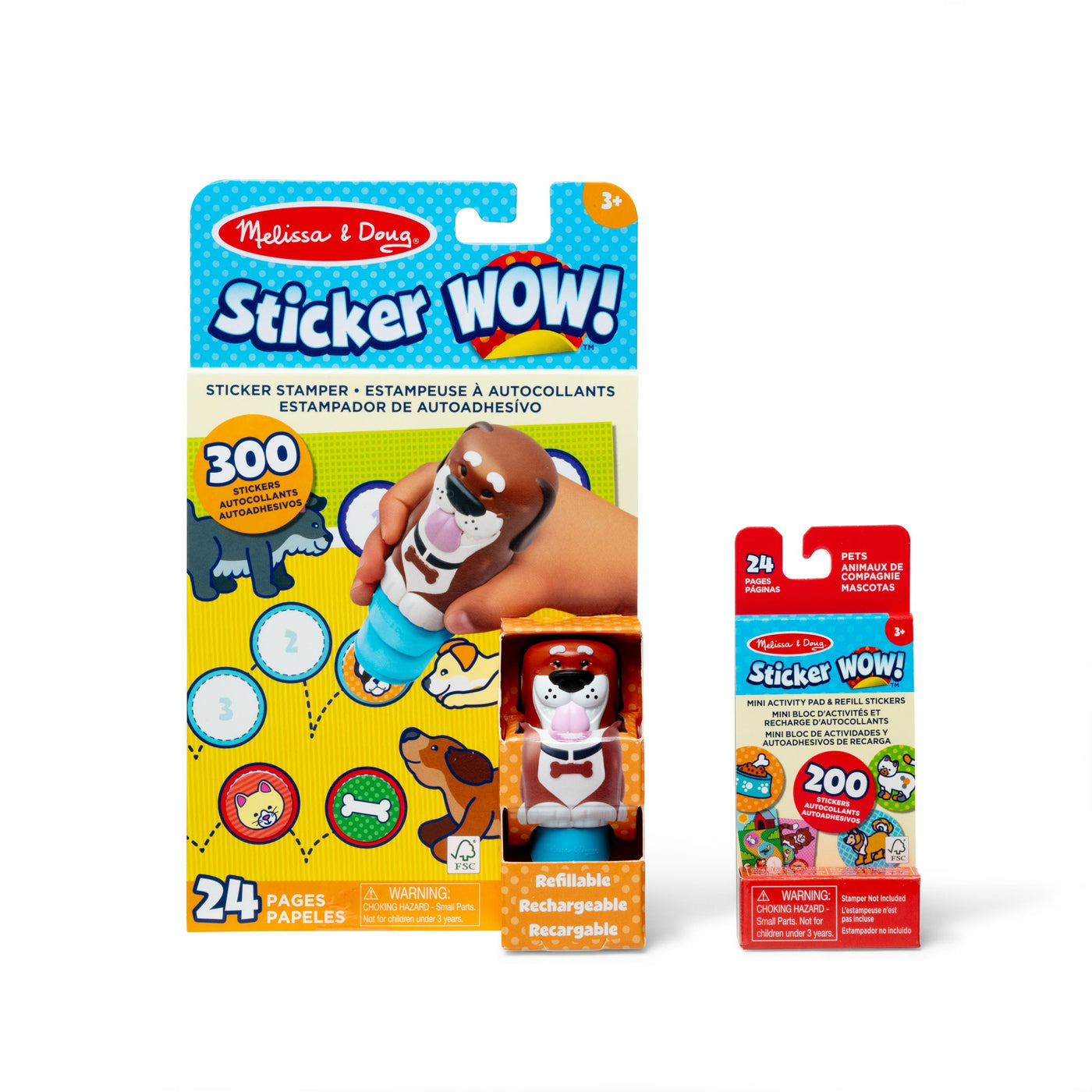 Sticker WOW!™ Dog Bundle: Activity Pad & Sticker Stamper + Mini Activity Pad and 200 Refill Stickers U9