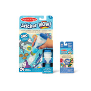 Sticker WOW!™ Shark Bundle: Activity Pad & Sticker Stamper + Mini Activity Pad and 200 Refill Stickers O1