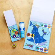 Sticker WOW!™ Shark Bundle: Activity Pad & Sticker Stamper + Mini Activity Pad and 200 Refill Stickers O1