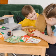 Top & Bake Pizza Counter - Wooden Play Food M6
