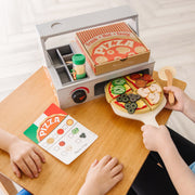 Top & Bake Pizza Counter - Wooden Play Food M6