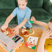 Top & Bake Pizza Counter - Wooden Play Food M6