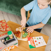 Top & Bake Pizza Counter - Wooden Play Food M6