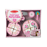 Triple-Layer Party Cake - Wooden Play Food I5