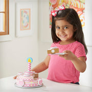 Triple-Layer Party Cake - Wooden Play Food I5