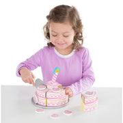 Triple-Layer Party Cake - Wooden Play Food I5