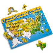 U.S.A. Map Wooden Puzzle S6