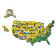 U.S.A. Map Wooden Puzzle S6
