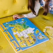U.S.A. Map Wooden Puzzle S6