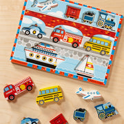 Vehicles Chunky Puzzle - 9 Pieces K4