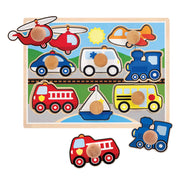 Vehicles Jumbo Knob Puzzle - 8 pieces P1
