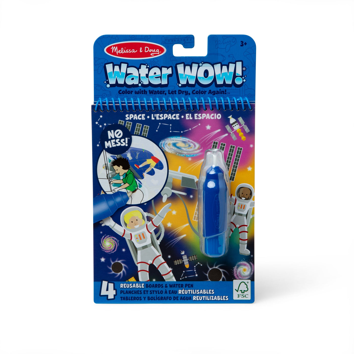 Water Wow! Space Water-Reveal Pad – On the Go Travel Activity H2
