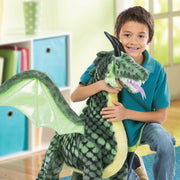 Winged Dragon Lifelike Plush Stuffed Animal Z0