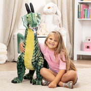 Winged Dragon Lifelike Plush Stuffed Animal Z0
