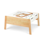 Wooden Art & Activity Table with Bins T3