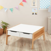 Wooden Art & Activity Table with Bins T3