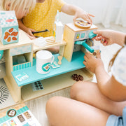 Wooden Cafe Barista Coffee Shop O1