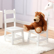 Wooden Chair Pair  - White P0