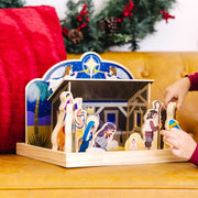 Wooden Christmas Nativity Set O8