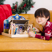 Wooden Christmas Nativity Set O8