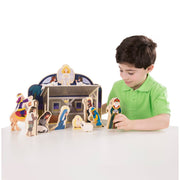 Wooden Christmas Nativity Set O8