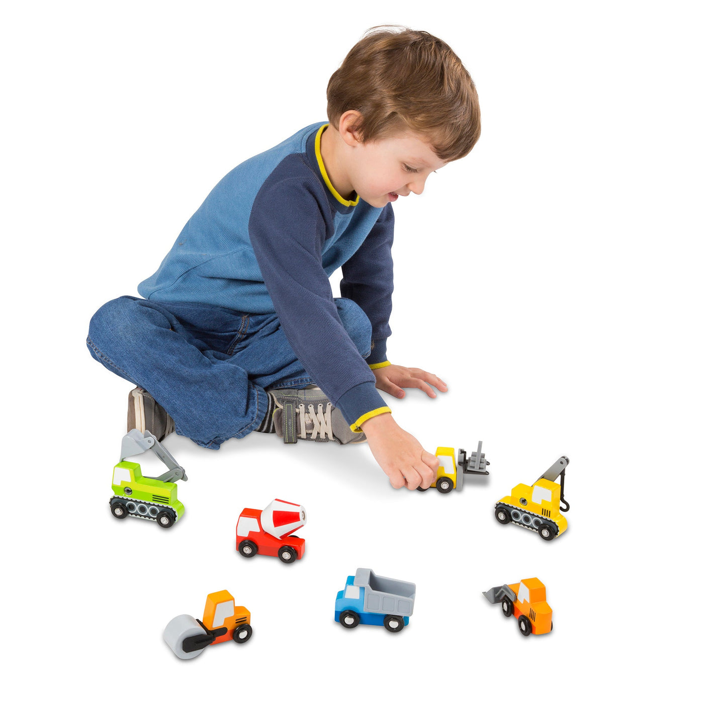 Wooden Construction Site Vehicles A6
