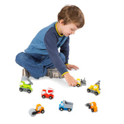 Wooden Construction Site Vehicles A6