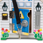 Wooden Doorbell House Z6