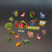 Wooden Farm Magnets I4
