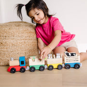 Wooden Farm Train O8