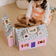 Wooden Fold & Go Dollhouse Q0