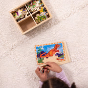 Wooden Jigsaw Puzzles in a Box - Dinosaurs G0