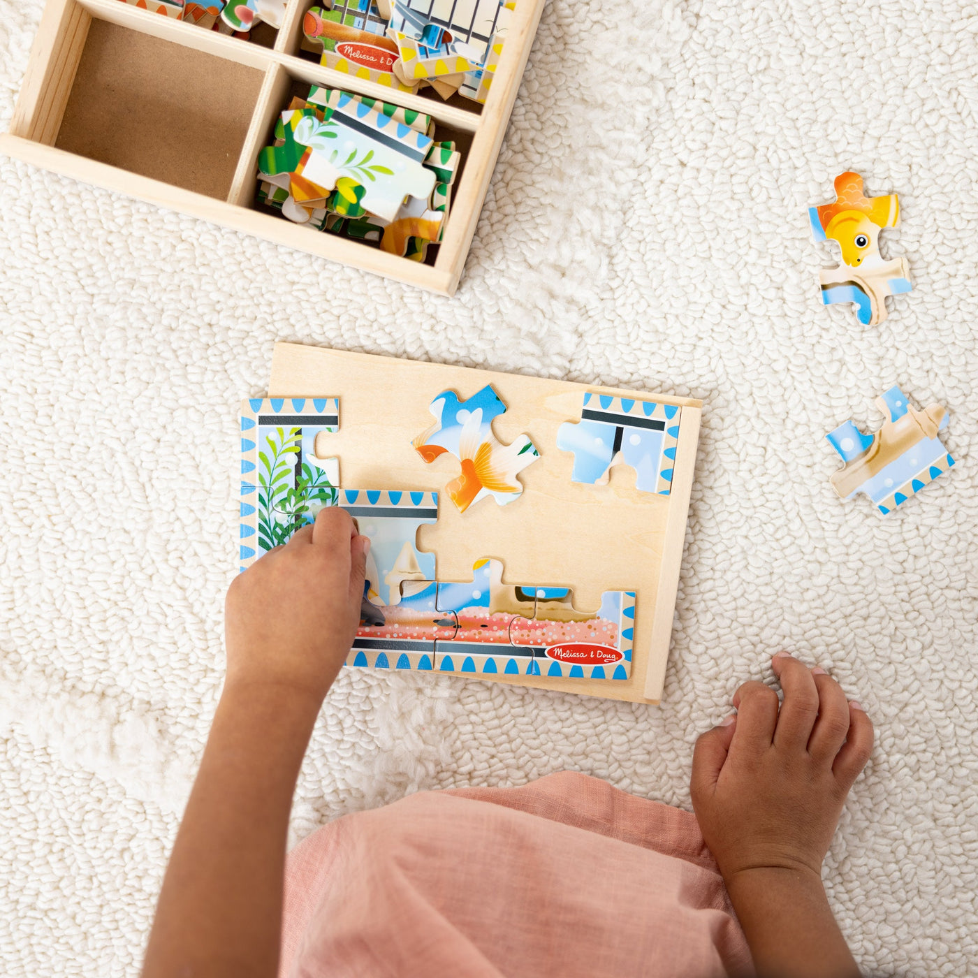 Wooden Jigsaw Puzzles in a Box - Pets M1
