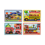 Wooden Jigsaw Puzzles in a Box - Vehicles S1
