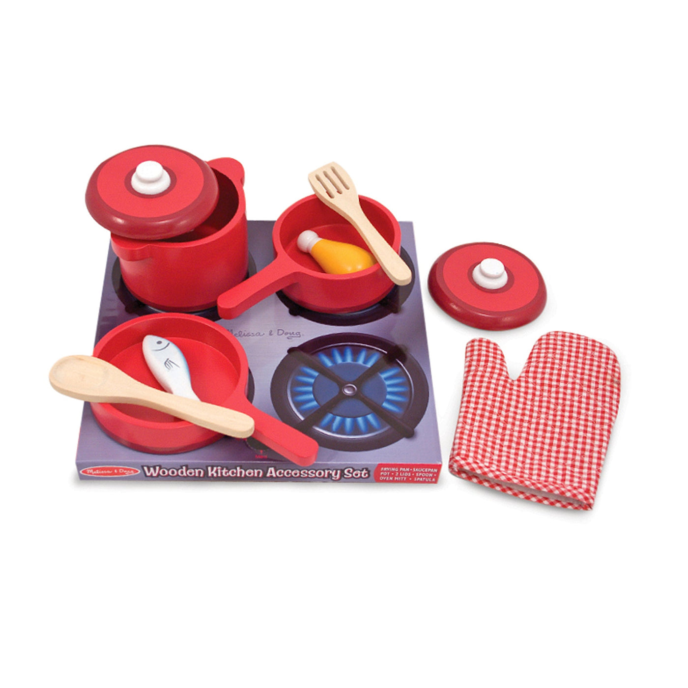 Wooden Kitchen Accessory Play Set Q3