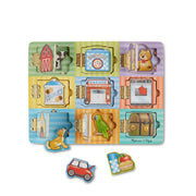 Wooden Magnetic Hide & Seek Board F3