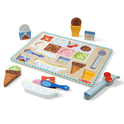 Wooden Magnetic Ice Cream Puzzle & Play Set - 16 Pieces D9