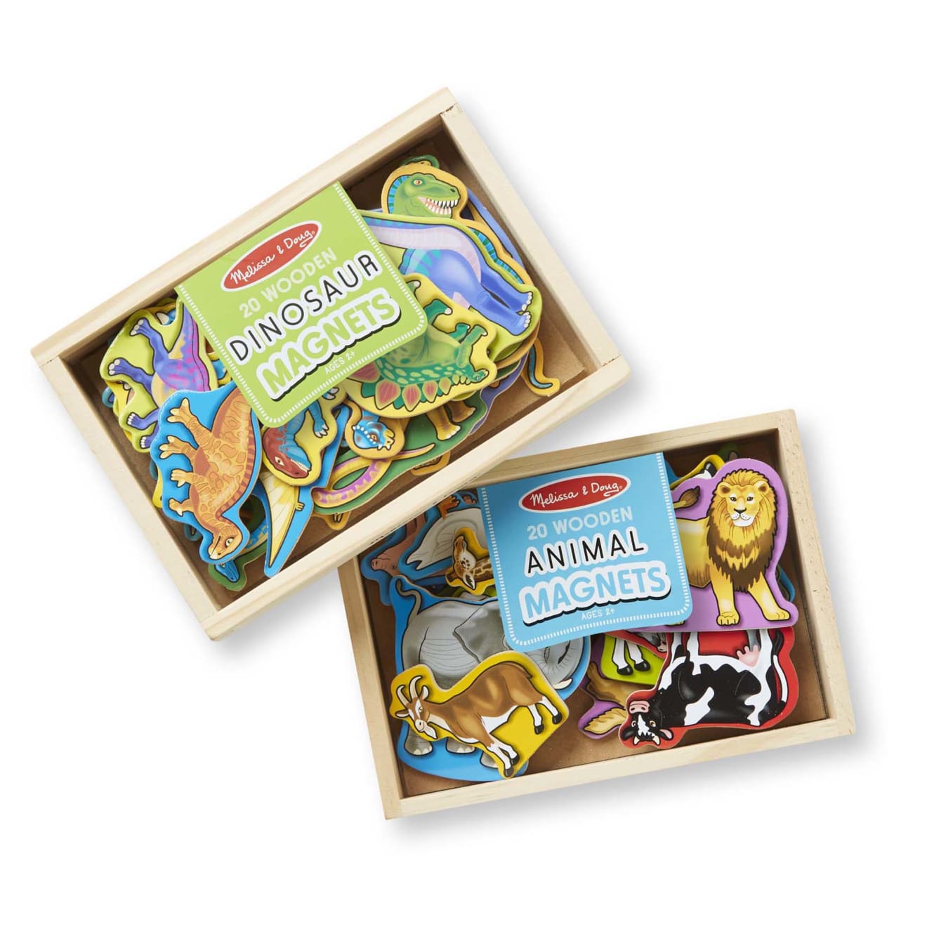 Wooden Magnets Bundle - Animals and Dinosaurs V8