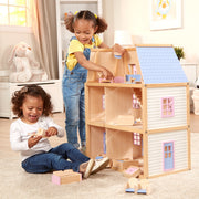 Wooden Multi-Level Dollhouse P0