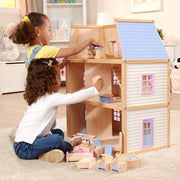 Wooden Multi-Level Dollhouse P0