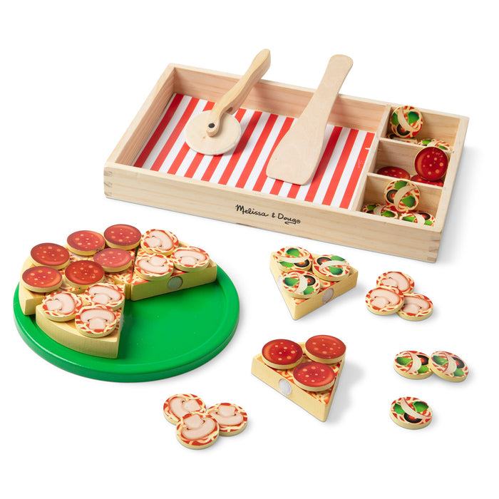 Wooden Pizza Party Play Set V9