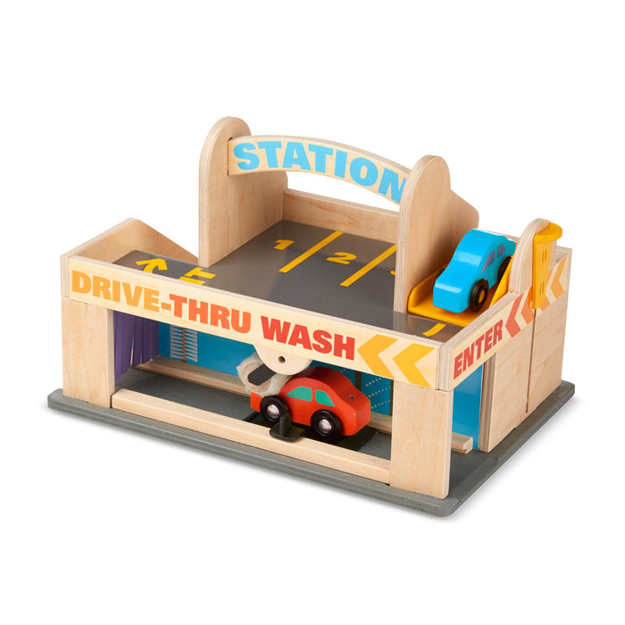 Wooden Service Station Parking Garage J4