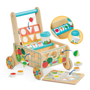 Wooden Shape Sorting Grocery Cart P7